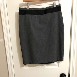 dark gray pencil skirt